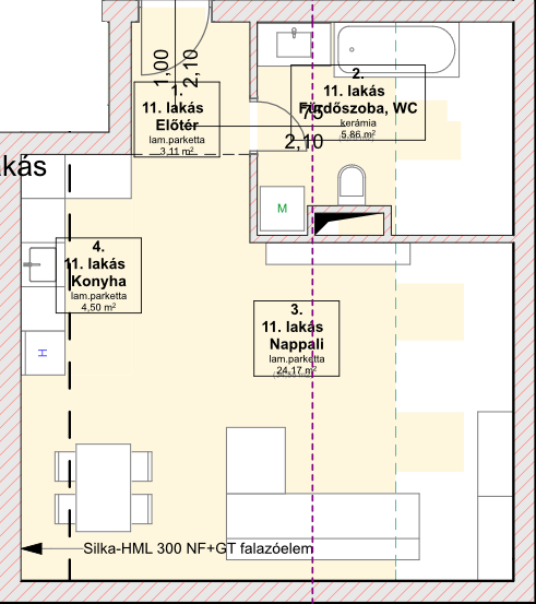 A11 lakás alaprajz