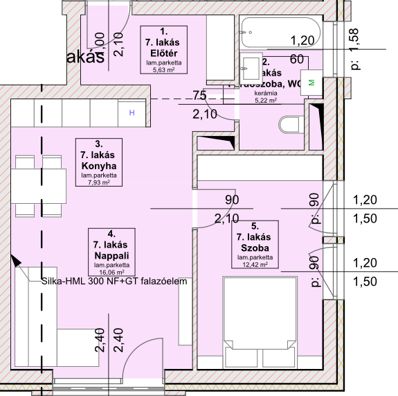 A7 lakás alaprajz