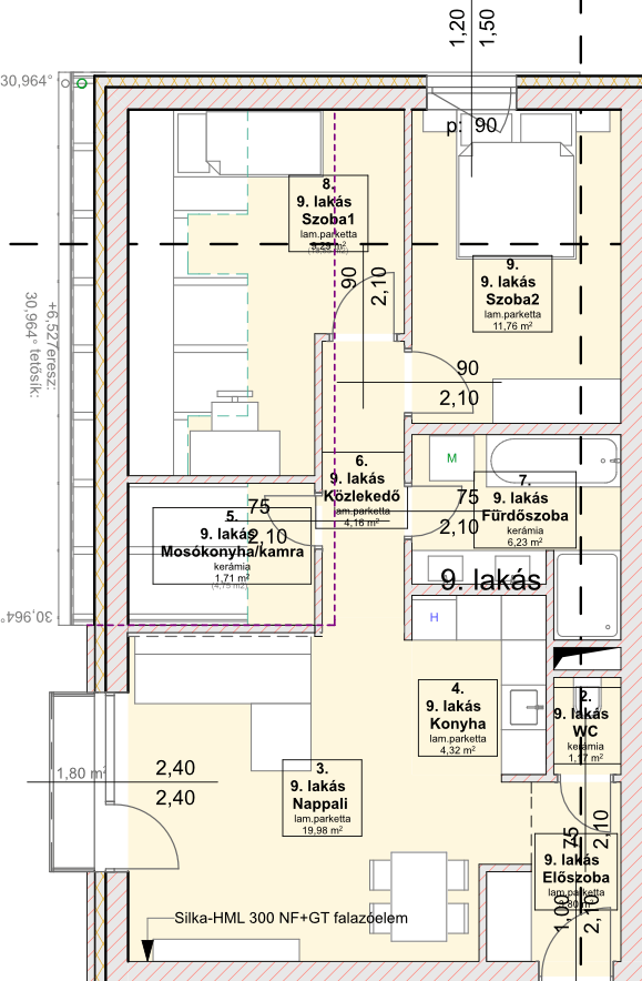 A9 lakás alaprajz